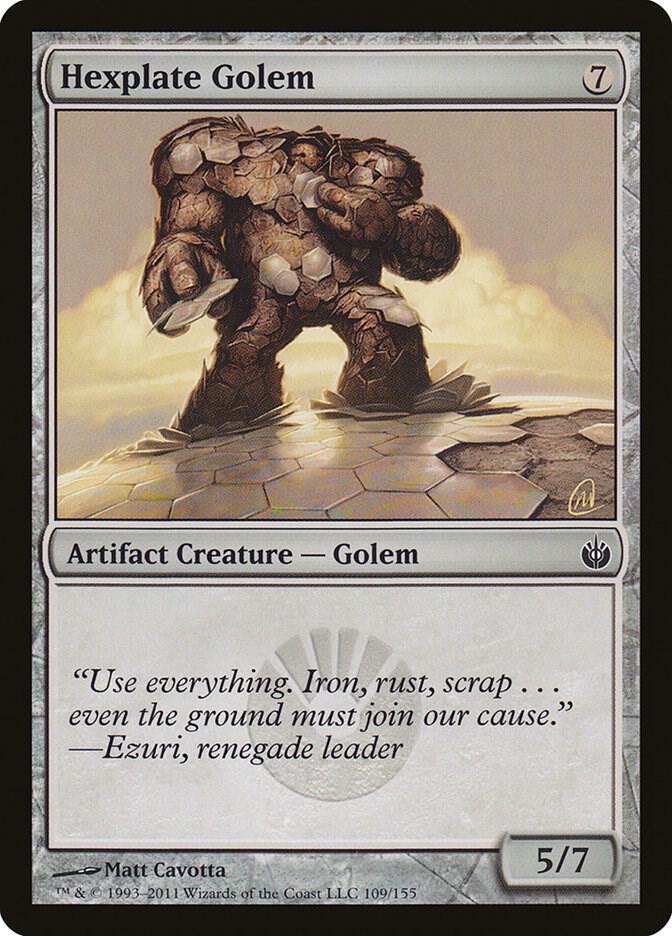 Hexplate Golem 109/155 (Mirrodin Besieged) 