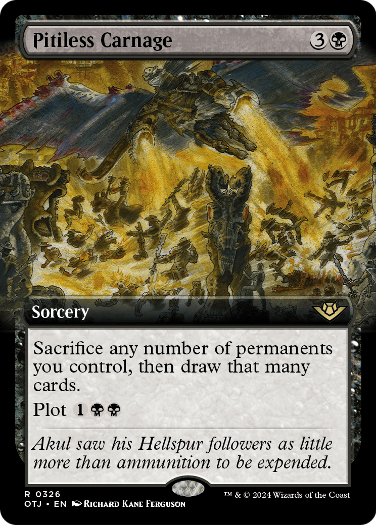 Pitiless Carnage (Extended Art) [Outlaws of Thunder Junction] Foil