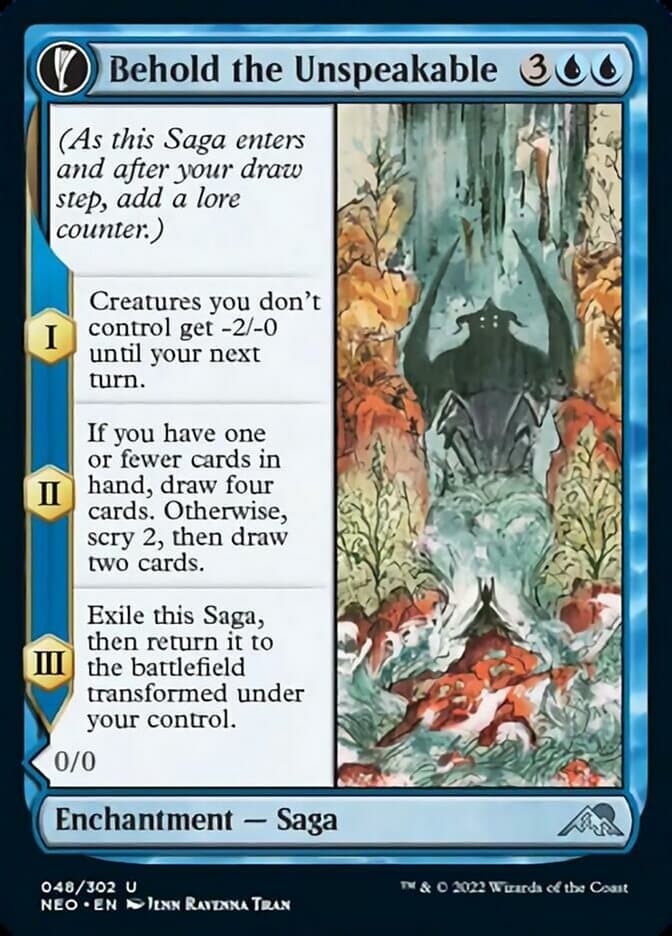 Behold the Unspeakable // Vision of the Unspeakable [Kamigawa: Neon Dynasty] Foil