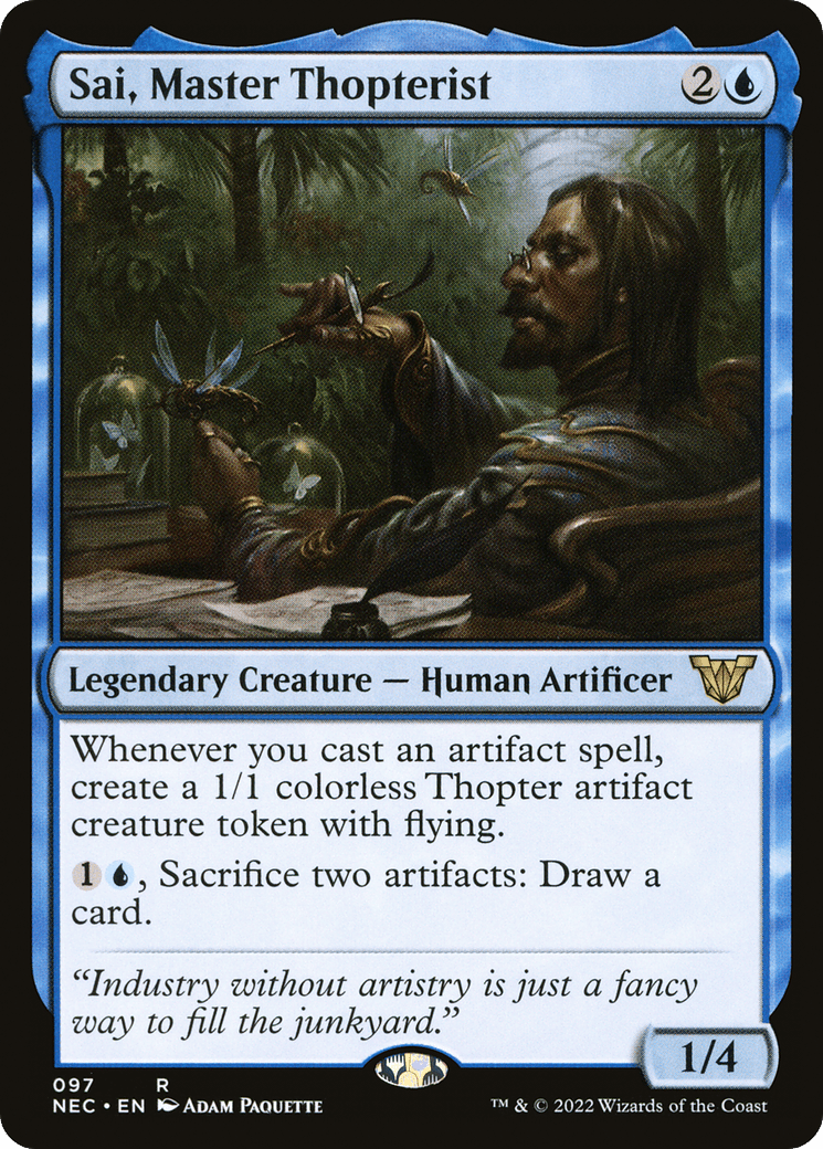 Sai, Master Thopterist [Kamigawa: Neon Dynasty Commander]