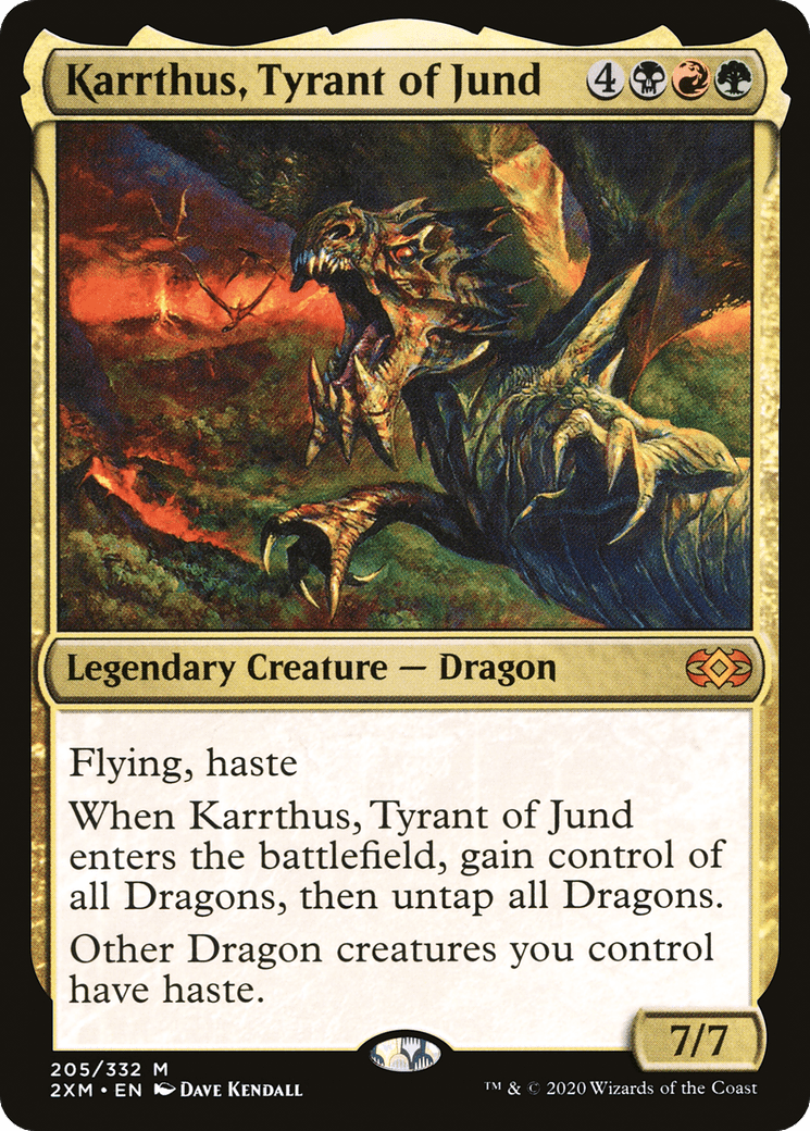 Karrthus, Tyrant of Jund [Double Masters] Foil