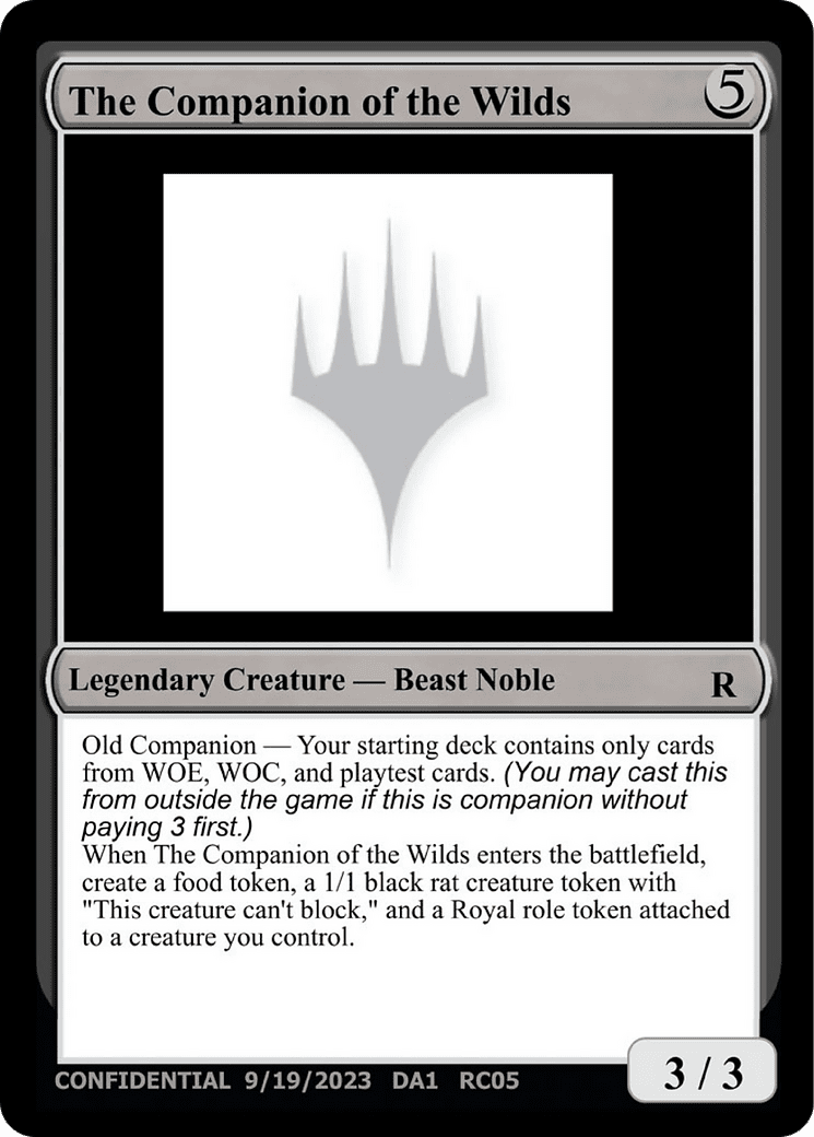 The Companion of the Wilds (DA1-RC05B) - Unknown Event