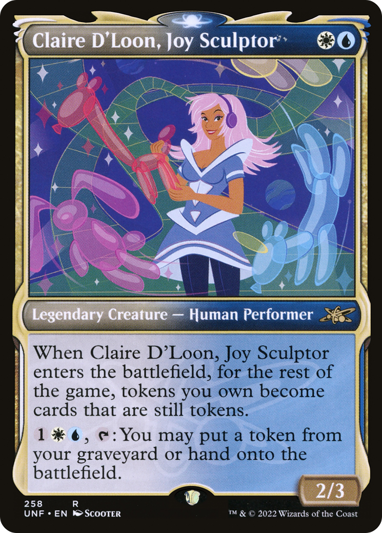 Claire D'Loon, Joy Sculptor (Showcase) [Unfinity] Foil