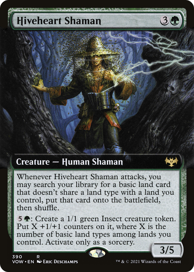 Hiveheart Shaman (Extended Art) [Innistrad: Crimson Vow] Foil