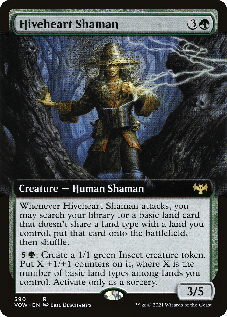 Hiveheart Shaman (Extended Art) [Innistrad: Crimson Vow] Foil