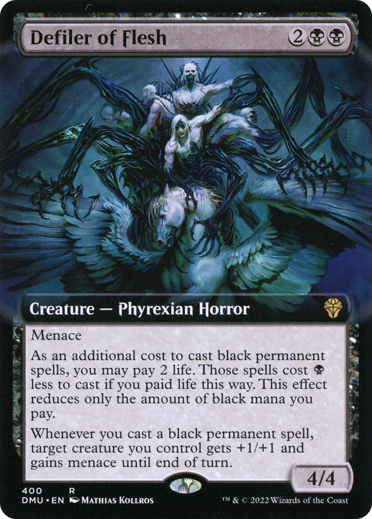 Defiler of Flesh (Extended Art) [Dominaria United] Foil