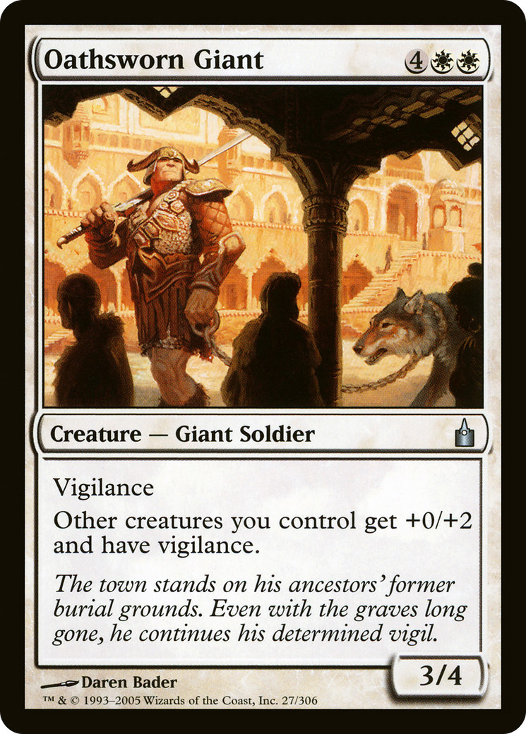 Oathsworn Giant [Ravnica: City of Guilds] Foil