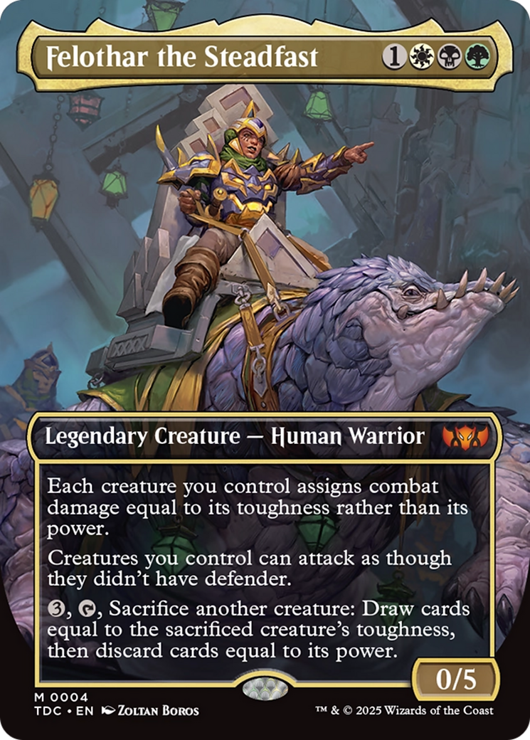 Felothar the Steadfast (Borderless) (004) [Commander: Tarkir: Dragonstorm]