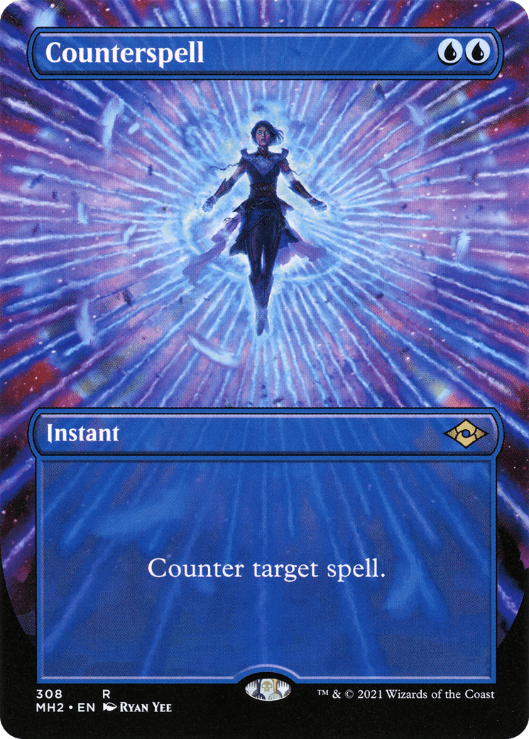 Counterspell (Borderless Alternate Art) [Modern Horizons 2] Foil
