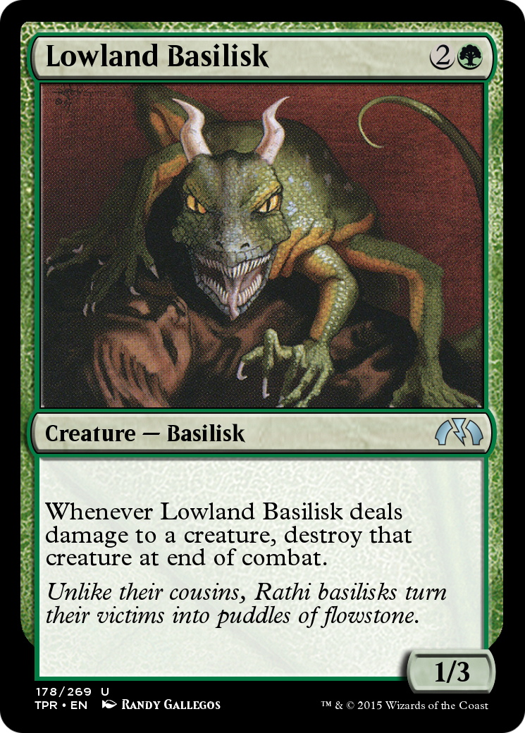 Lowland Basilisk (TPR-178) - Tempest Remastered Foil