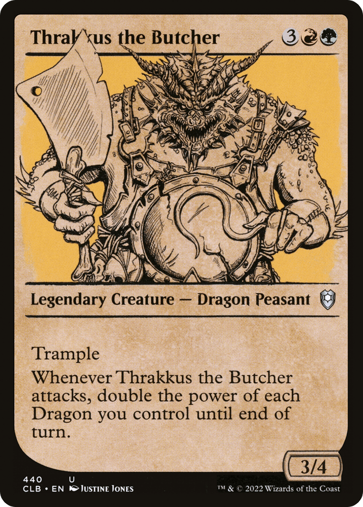 Thrakkus the Butcher (Showcase) [Commander Legends: Battle for Baldur's Gate] Foil