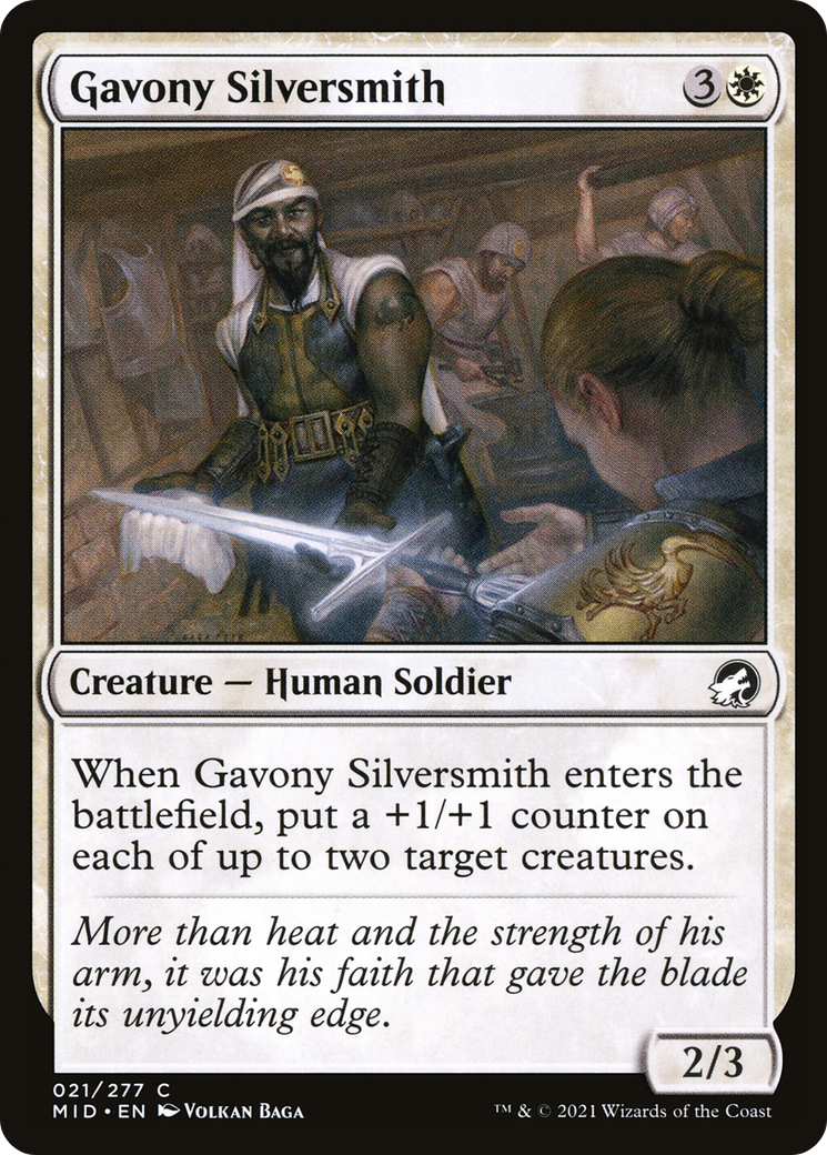 Gavony Silversmith [Innistrad: Midnight Hunt] Foil