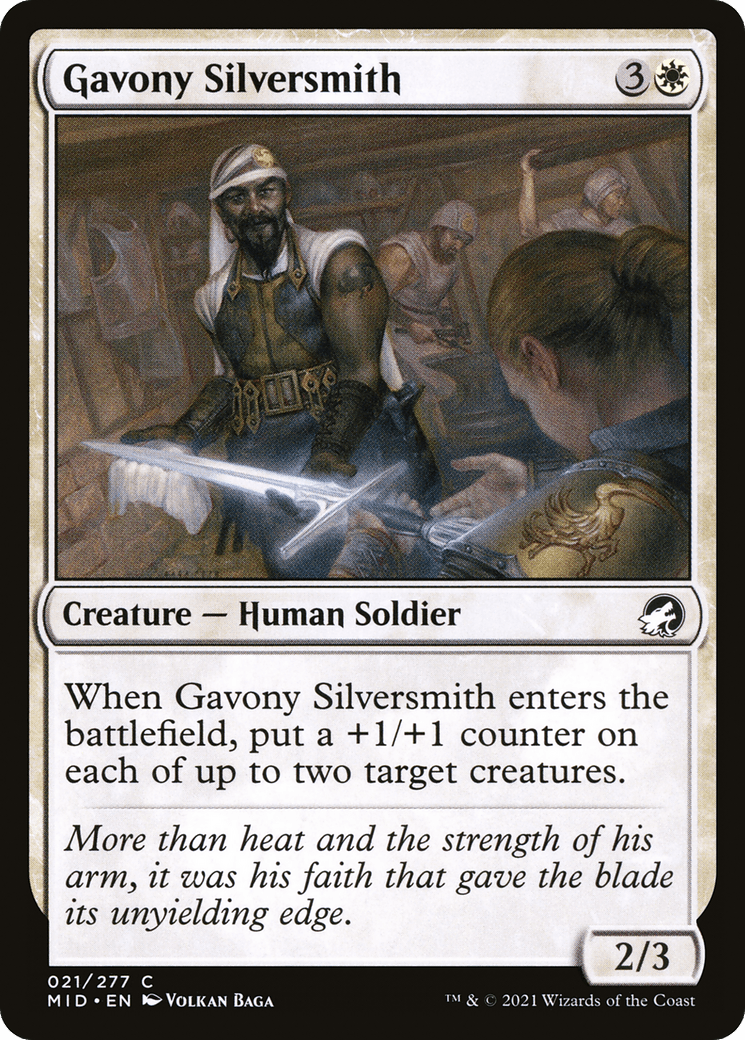 Gavony Silversmith [Innistrad: Midnight Hunt] Foil