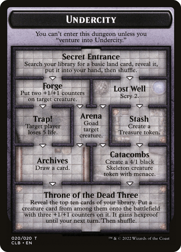 Undercity // The Initiative (TCLB-020) - Battle for Baldur's Gate Tokens