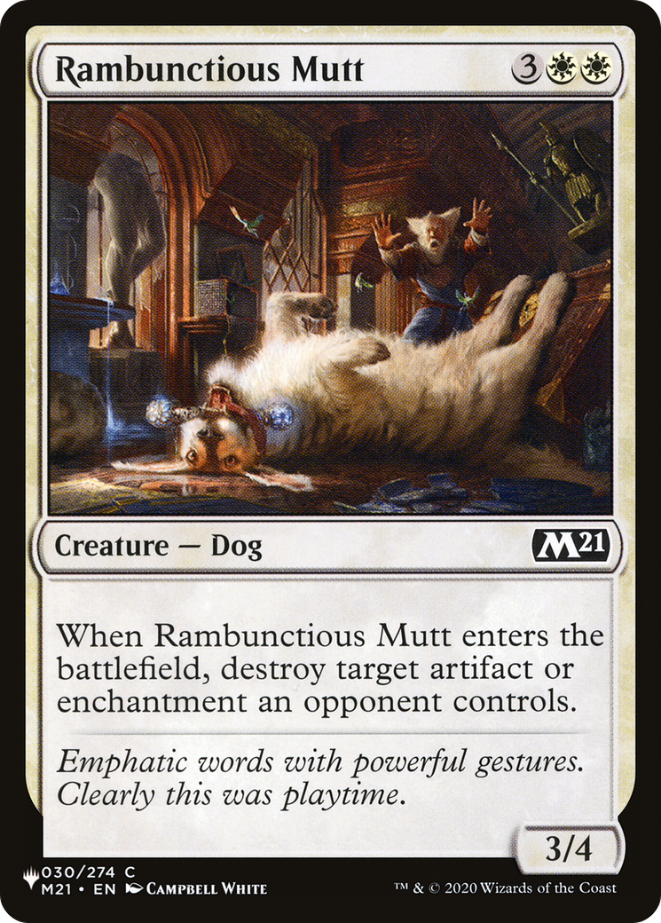 Rambunctious Mutt |  (M21-30) [The List]