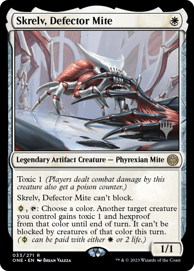 Skrelv, Defector Mite (Promo Pack) [Phyrexia: All Will Be One Promos] Foil