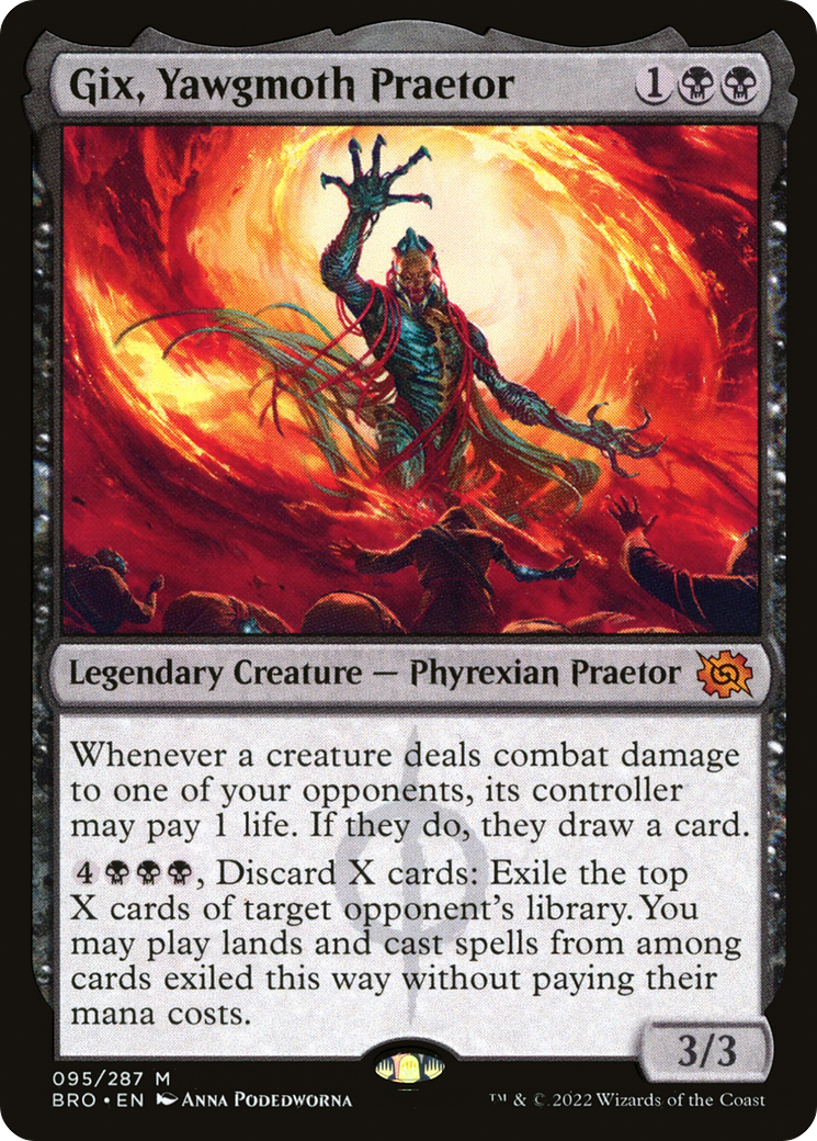 Gix, Yawgmoth Praetor [The Brothers' War] Foil