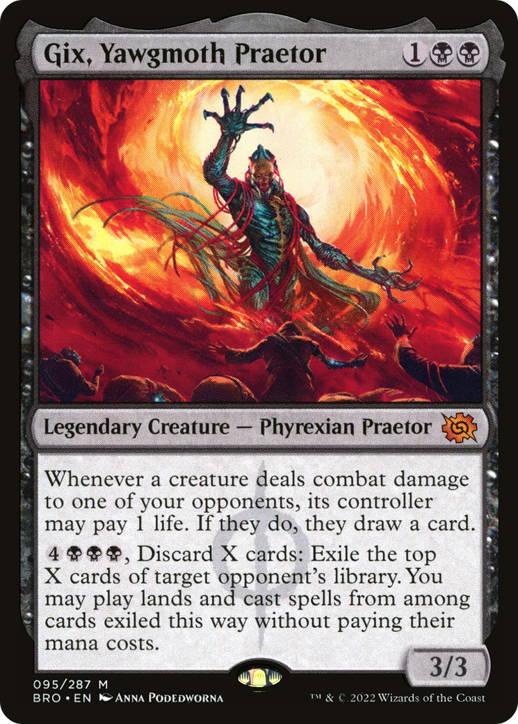 Gix, Yawgmoth Praetor [The Brothers' War] Foil