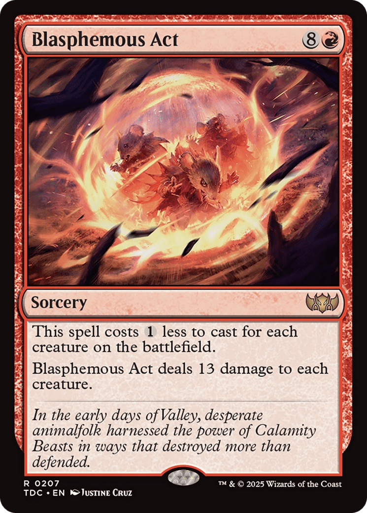 Blasphemous Act (207) [Commander: Tarkir: Dragonstorm]