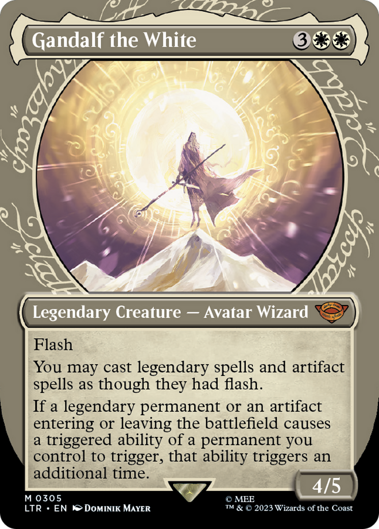 Gandalf the White (Showcase Ring Frame) [The Lord of the Rings: Tales of Middle-Earth] Foil