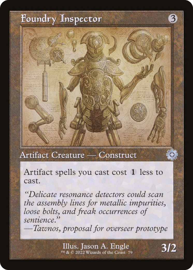 Foundry Inspector (Retro Schematic) [The Brothers' War Retro Artifacts] Foil
