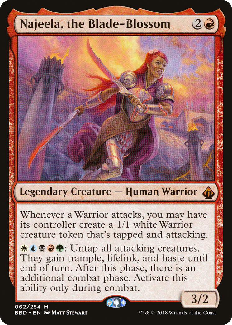 Najeela, the Blade-Blossom [Battlebond] Foil