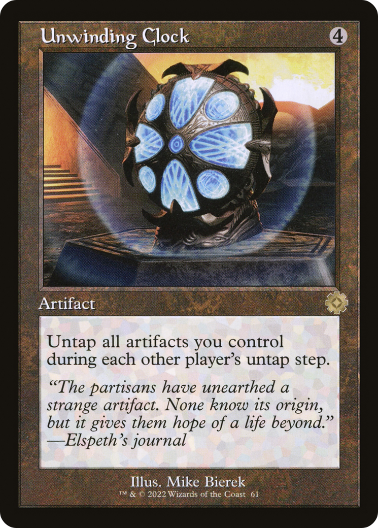 Unwinding Clock (Retro) [The Brothers' War Retro Artifacts] Foil