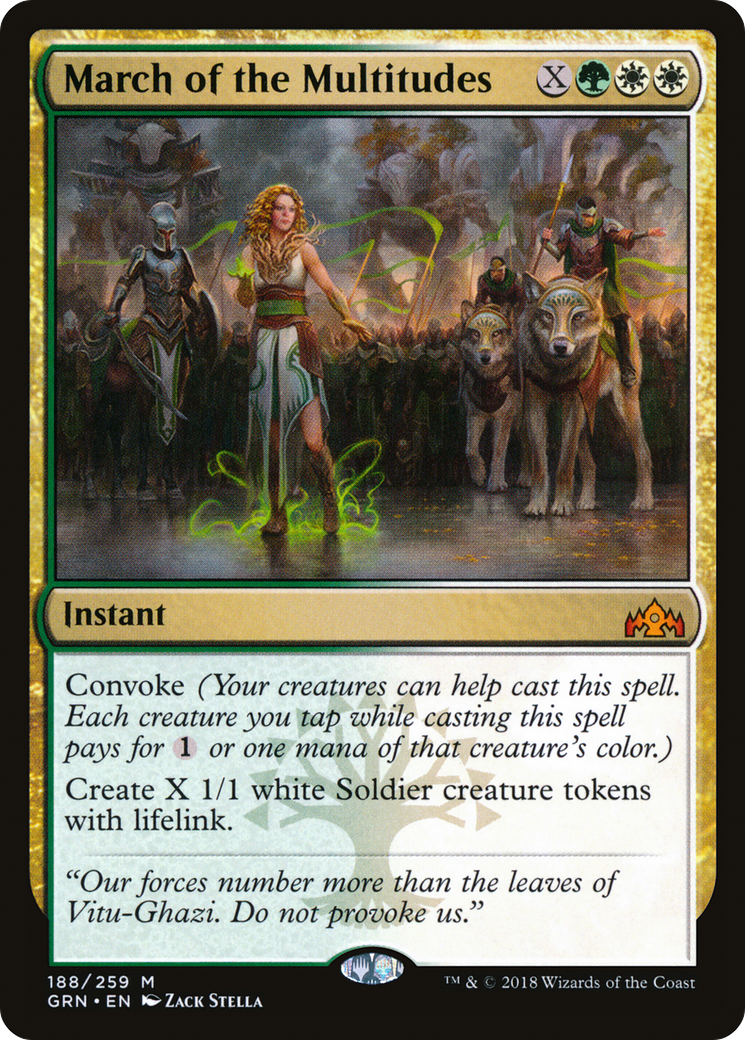 March of the Multitudes [Guilds of Ravnica] Foil