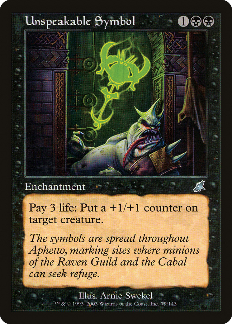 Unspeakable Symbol [Scourge] Foil
