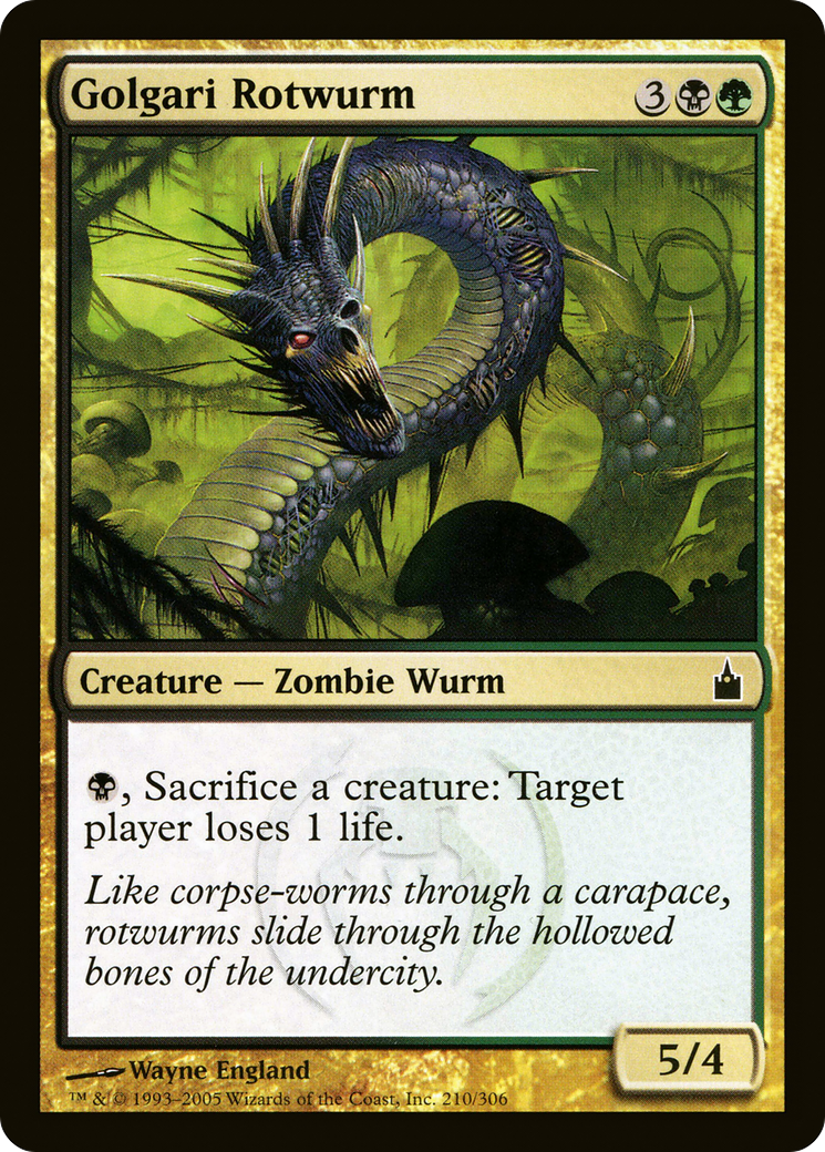 Golgari Rotwurm [Ravnica: City of Guilds] Foil