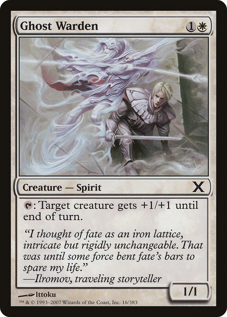 Ghost Warden [Tenth Edition] Foil