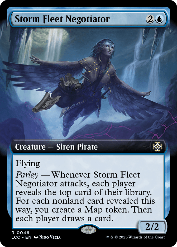Storm Fleet Negotiator (Extended Art) [The Lost Caverns of Ixalan Commander] Foil