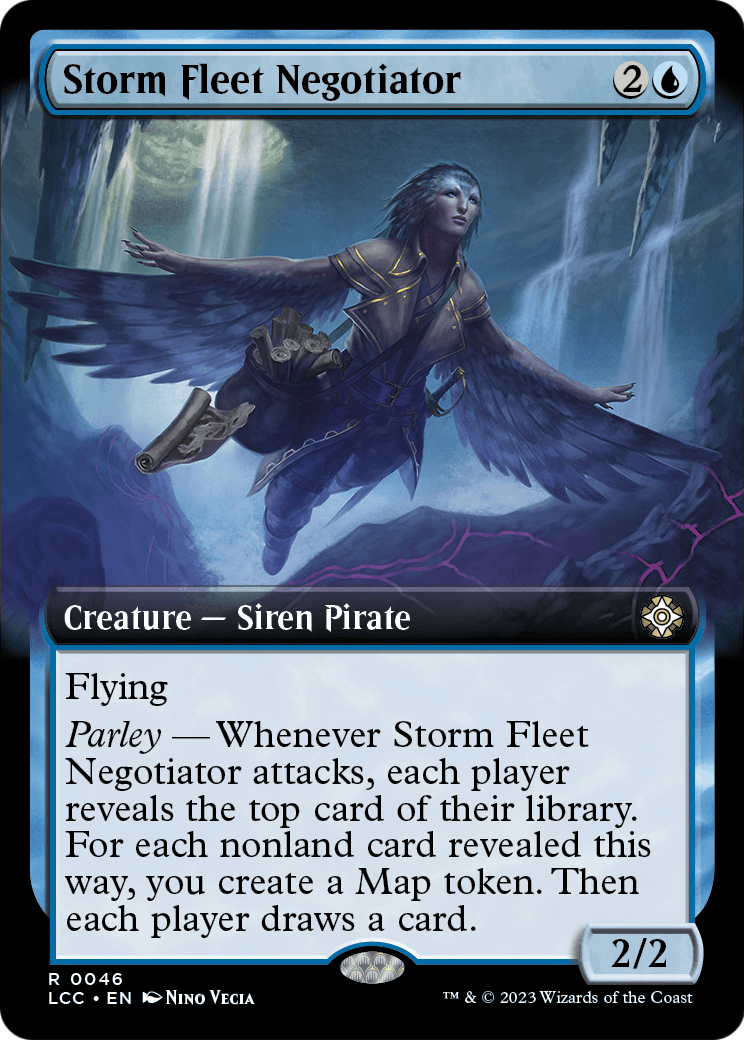 Storm Fleet Negotiator (Extended Art) [The Lost Caverns of Ixalan Commander] Foil