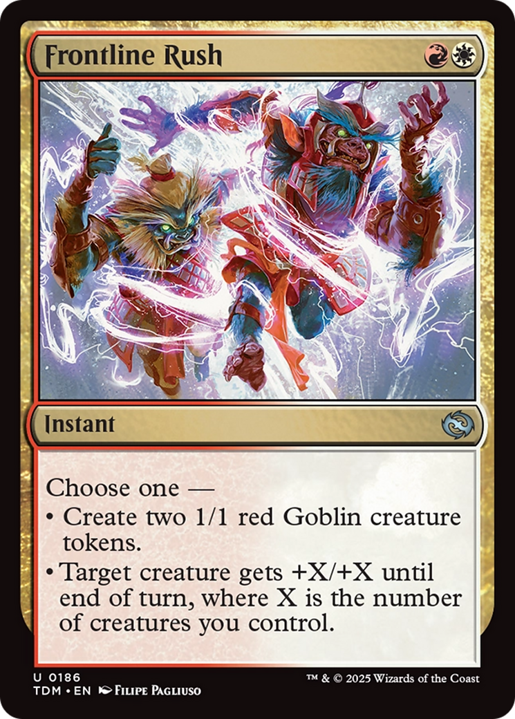 Frontline Rush (186) [Tarkir: Dragonstorm]  Foil