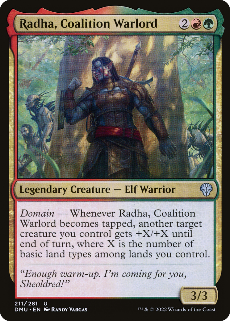 Radha, Coalition Warlord [Dominaria United] Foil