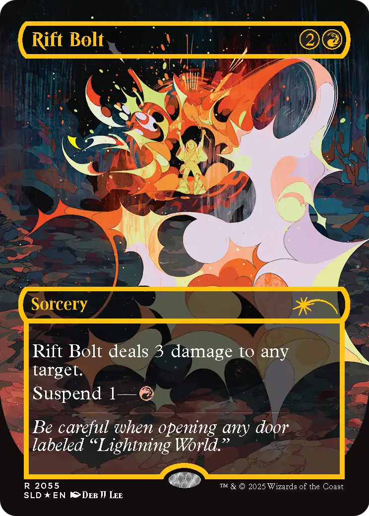 Rift Bolt (2055) (Raised Foil) (2055) [Secret Lair Drop Series]