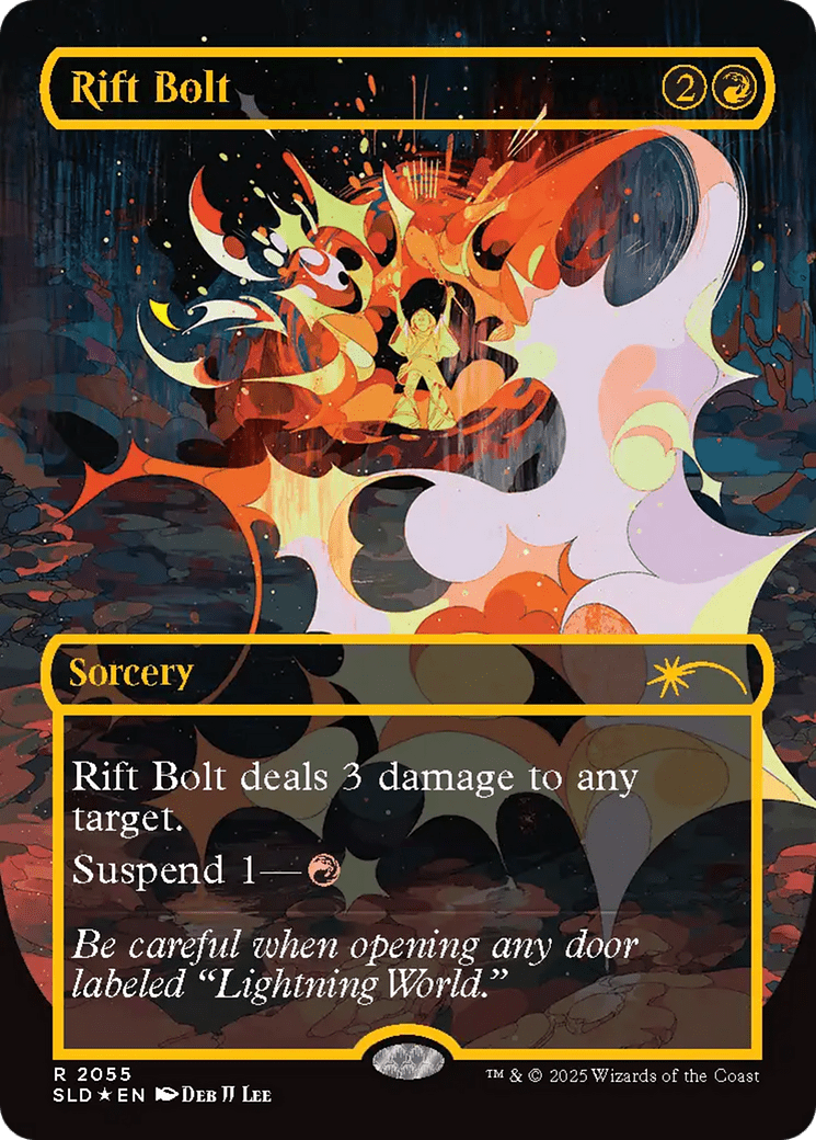 Rift Bolt (2055) (Raised Foil) (2055) [Secret Lair Drop Series]