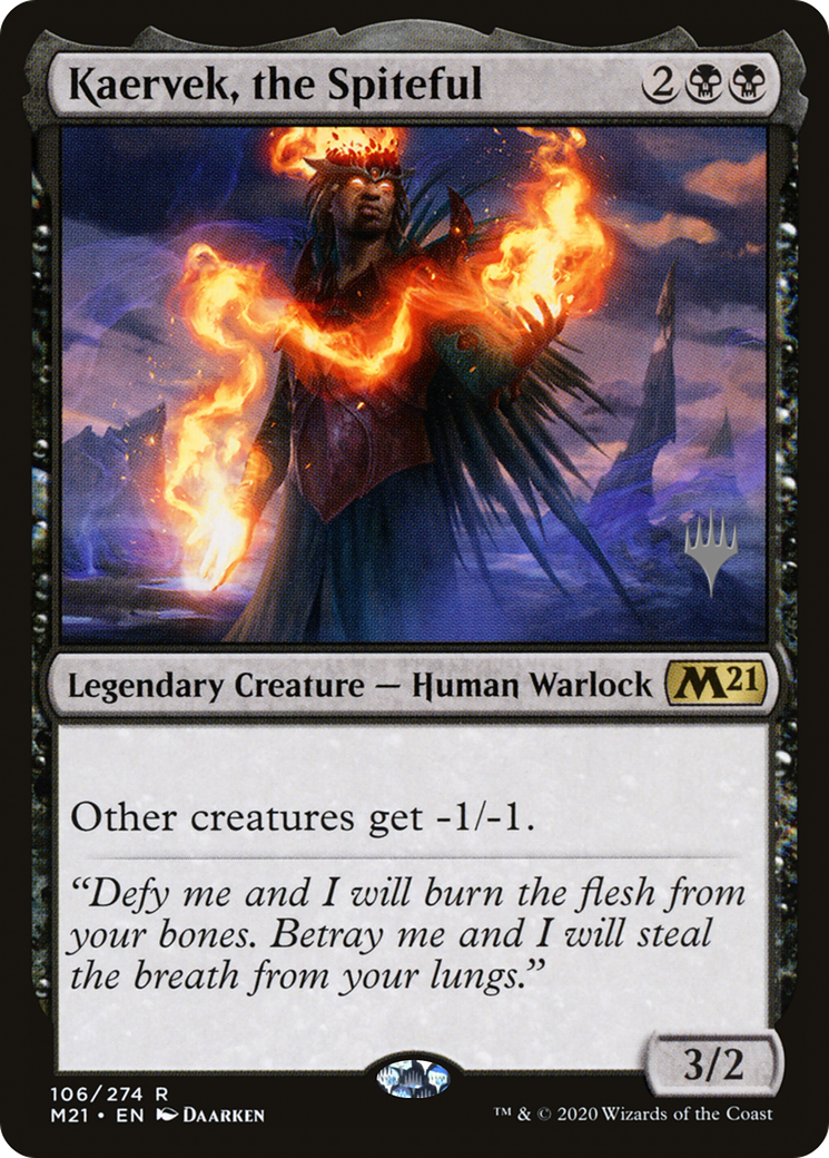 Kaervek, the Spiteful (Promo Pack) [Core Set 2021 Promos] Foil