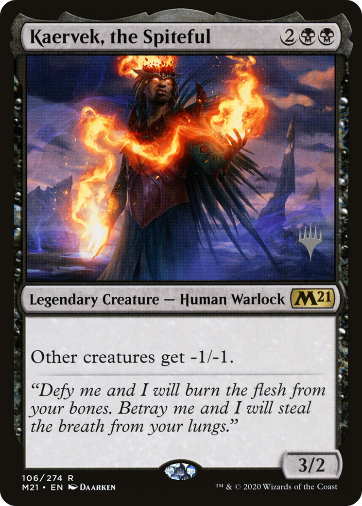 Kaervek, the Spiteful (Promo Pack) [Core Set 2021 Promos] Foil