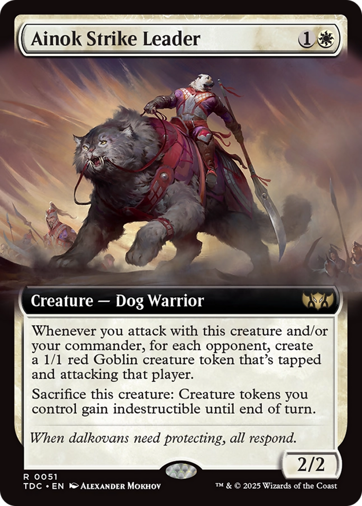 Ainok Strike Leader (Extended Art) (051) [Commander: Tarkir: Dragonstorm]