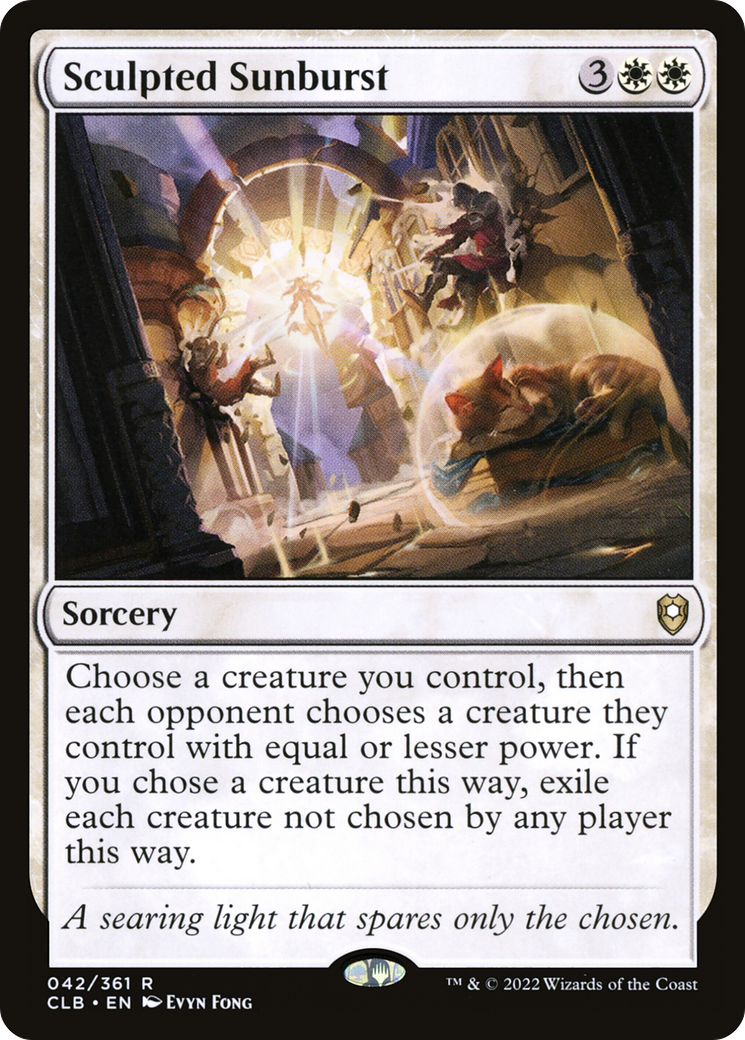Sculpted Sunburst [Commander Legends: Battle for Baldur's Gate] Foil