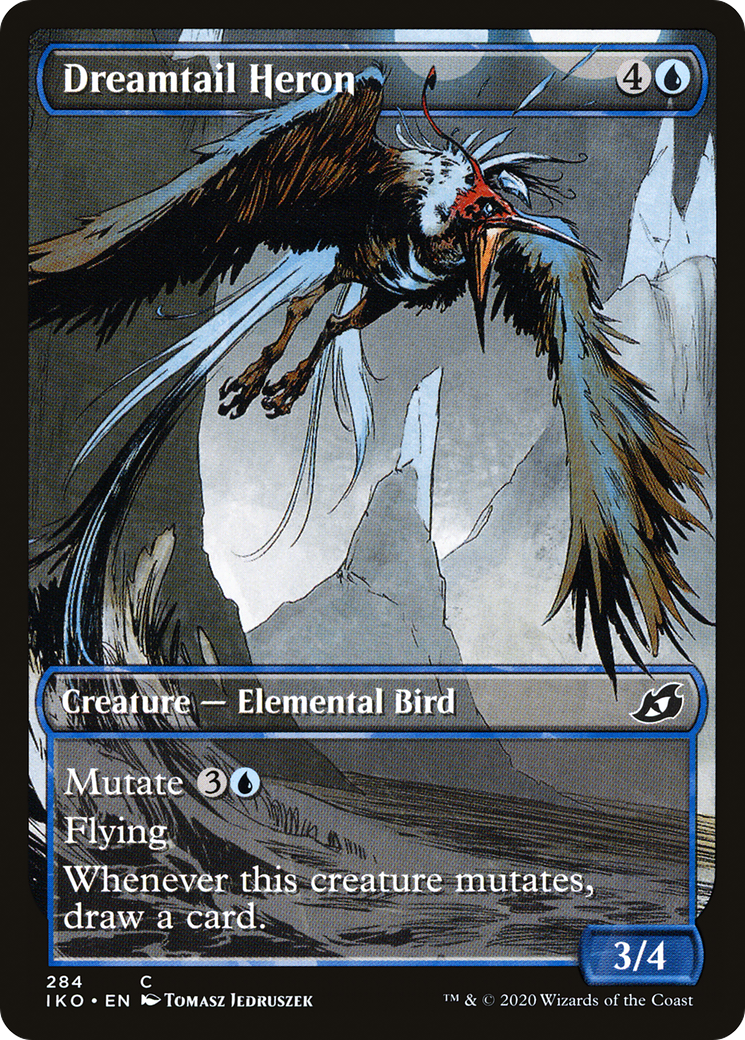Dreamtail Heron (Showcase) [Ikoria: Lair of Behemoths] Foil