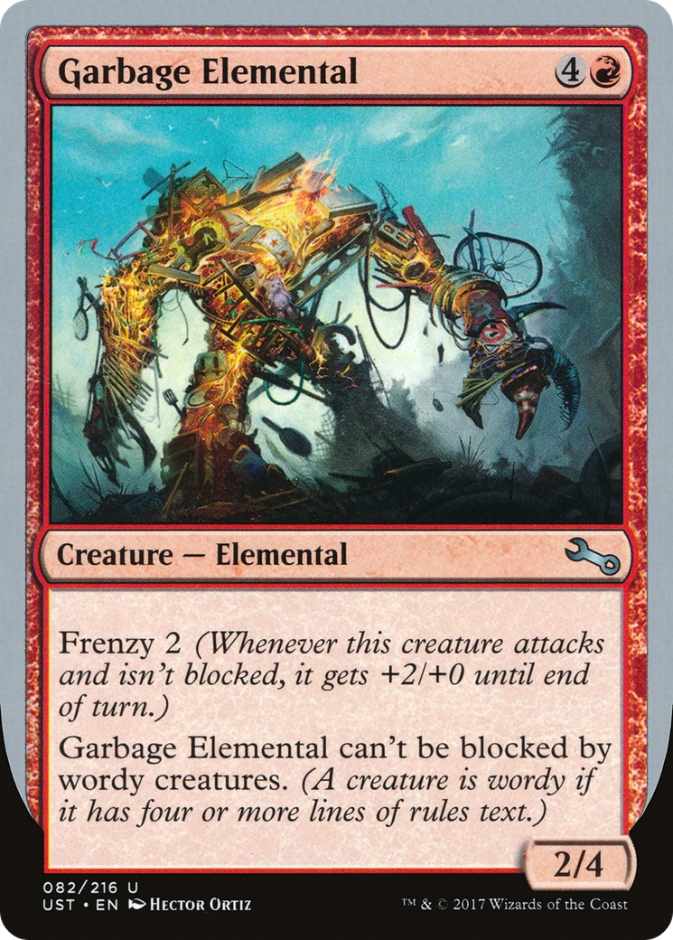 Garbage Elemental (2/4 Creature) [Unstable] Foil