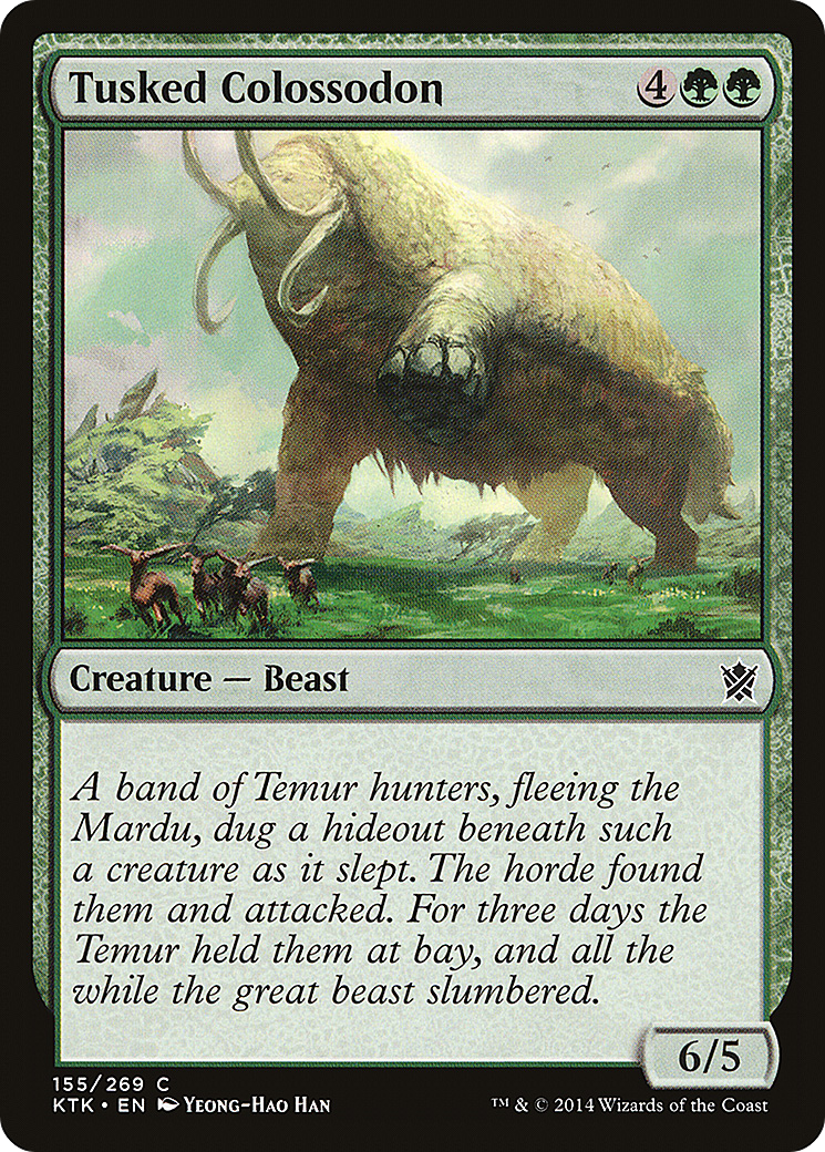 Tusked Colossodon [Khans of Tarkir] Foil