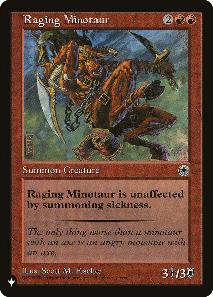 Raging Minotaur |  (POR-146) [The List]