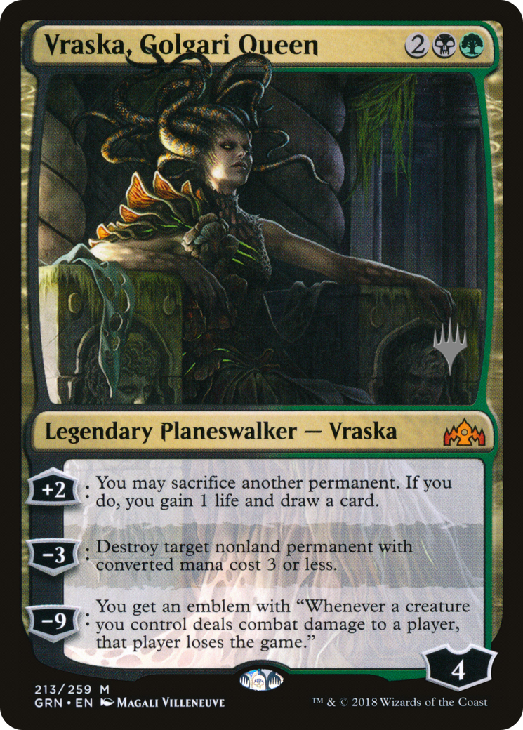 Vraska, Golgari Queen (Promo Pack) [Guilds of Ravnica Promos] Foil