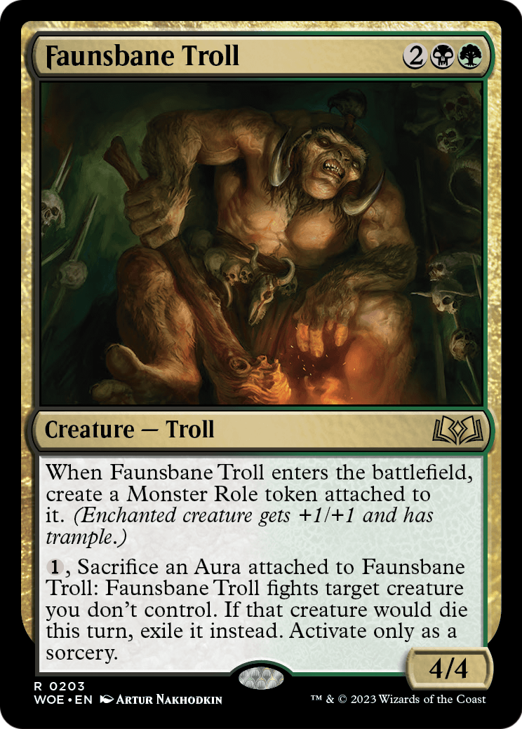 Faunsbane Troll [Wilds of Eldraine] Foil