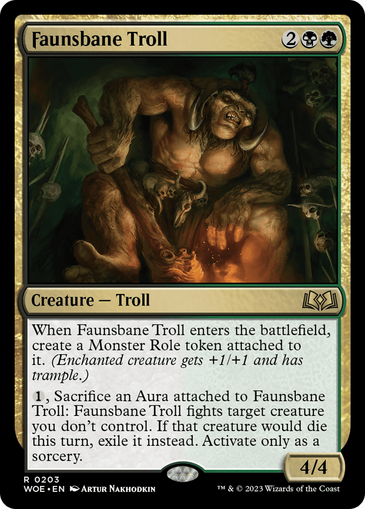 Faunsbane Troll [Wilds of Eldraine] Foil
