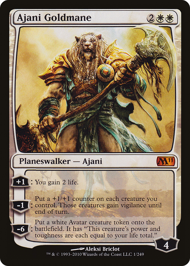 Ajani Goldmane [Magic 2011] Foil