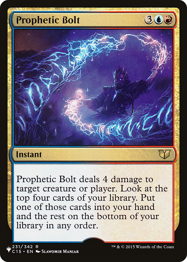 Prophetic Bolt |  (C15-231) [The List]
